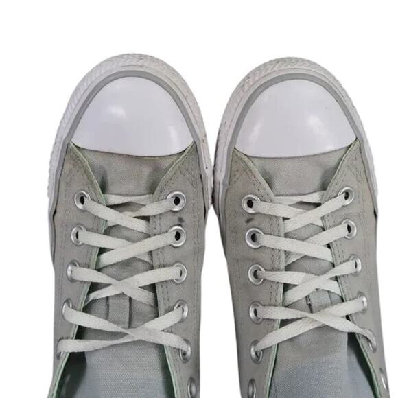 Converse Shoes Womens 8 Sneakers Chuck Taylor All Star Double Tongue Canvas Grey - Picture 11 of 16